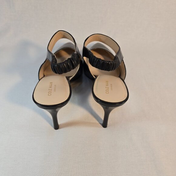 COLE HAAN Liesel Black Leather Slingback High Heel Pump Size 11B New NO Box! - Picture 9 of 16